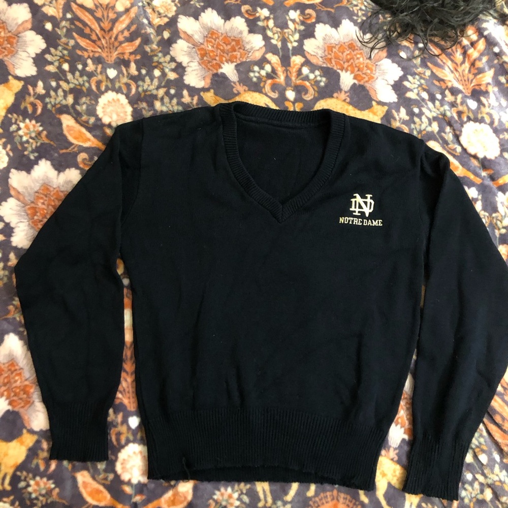 Black V-Neck Sweater for Men